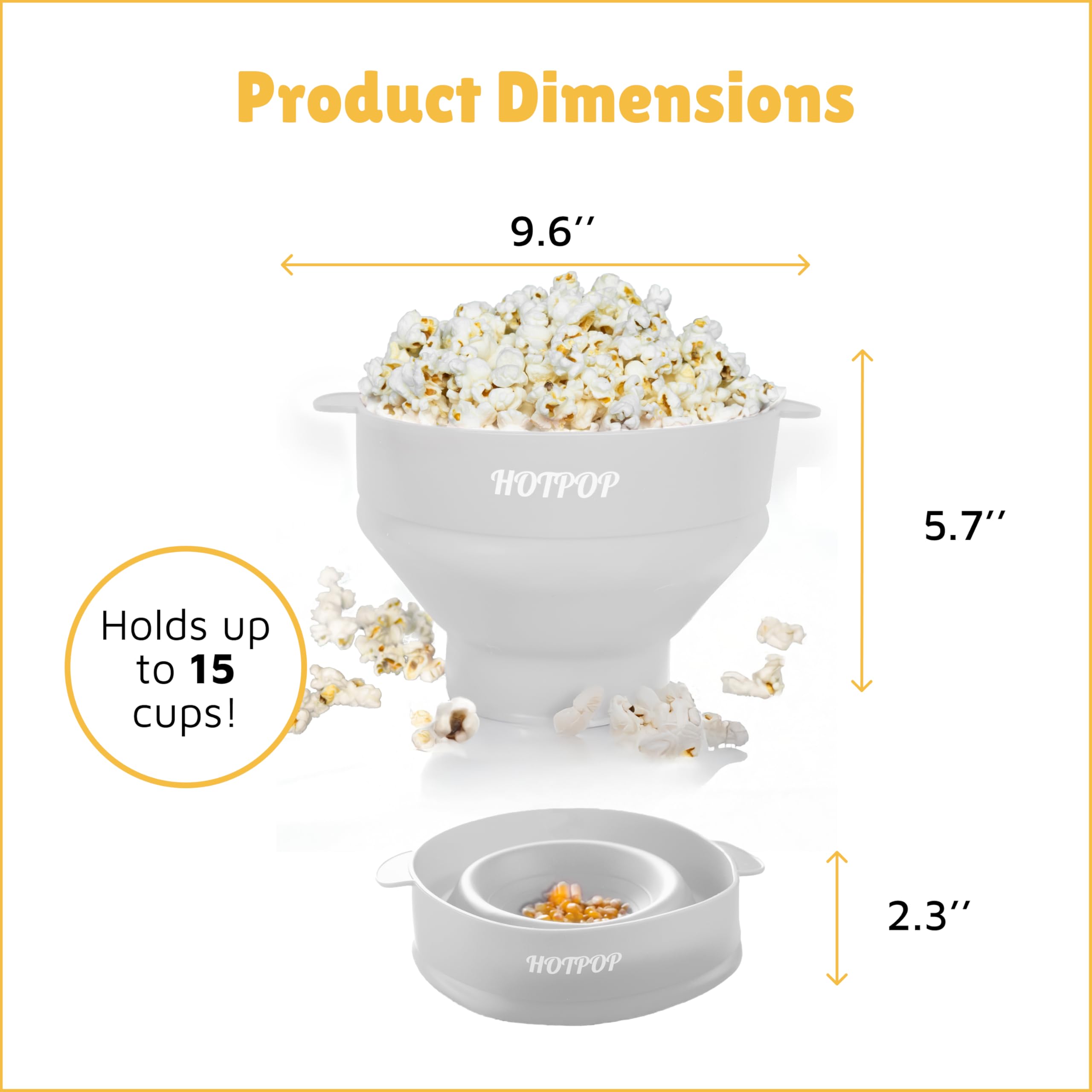 Amazon.com: The Original HotPop Silicone Popcorn Maker - Microwave